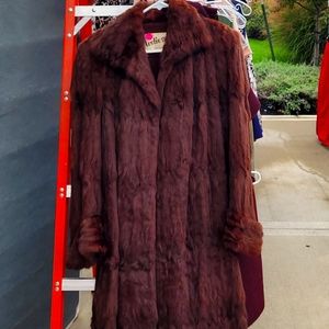 Size M/L full length Fur Coat